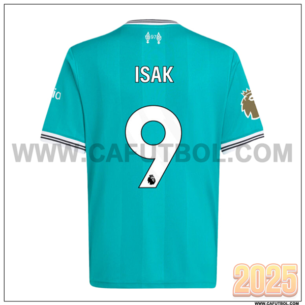 Tercero Camiseta de FC Liverpool ISAK #9 Verde 2025 2026