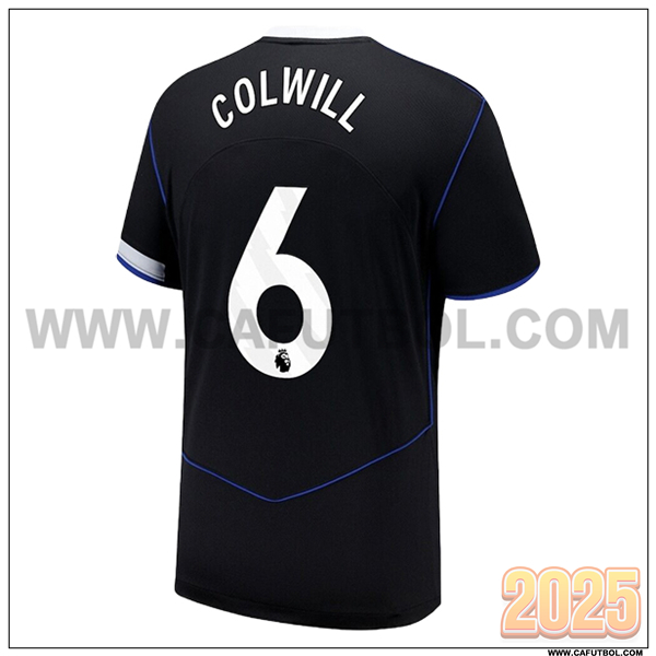 Tercero Camiseta de FC Chelsea COLWILL #6 Negro 2025 2026