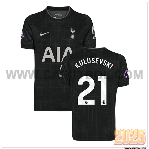 Segunda Camiseta de Tottenham Hotspur KULUSEVSKI #21 Negro 2025 2026