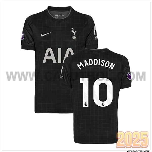 Segunda Camiseta de Tottenham Hotspur MADDISON #10 Negro 2025 2026
