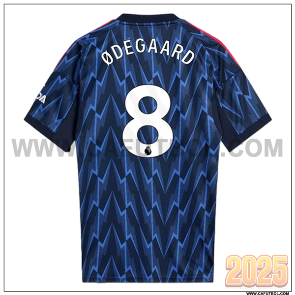 Segunda Camiseta de FC Arsenal ØDEGAARD #8 Azul Marina 2025 2026