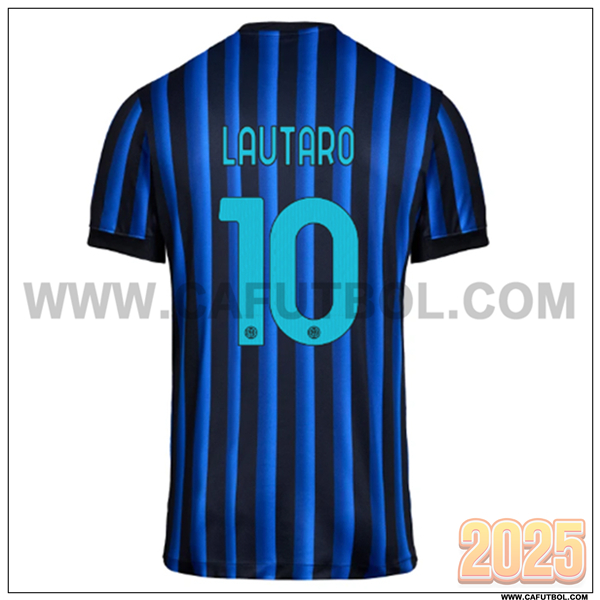 Primera Camiseta de Inter Milan LAUTARO #10 Azul/Negro 2025 2026