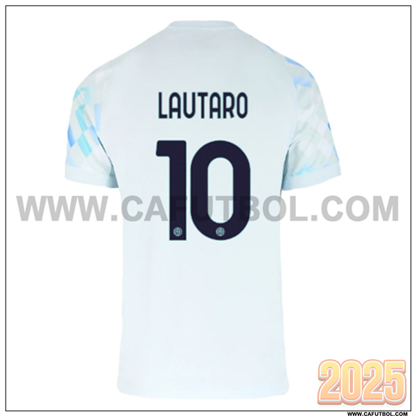 Segunda Camiseta de Inter Milan LAUTARO #10 Azul Claro 2025 2026