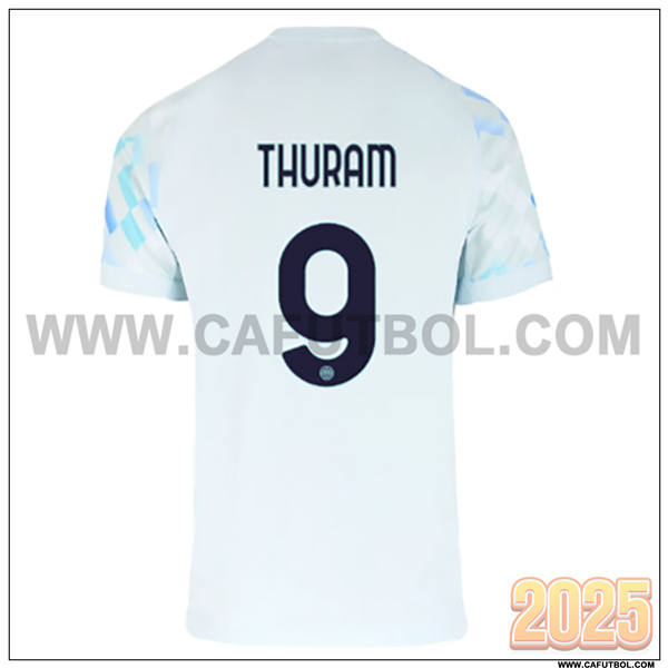 Segunda Camiseta de Inter Milan THURAM #9 Azul Claro 2025 2026