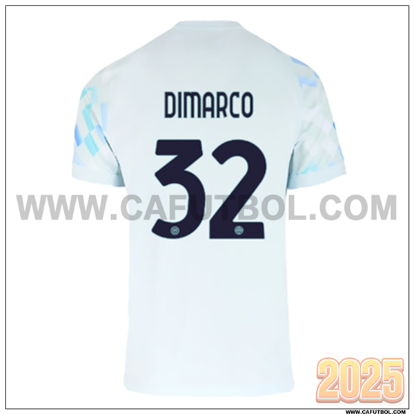 Segunda Camiseta de Inter Milan DIMARCO #32 Azul Claro 2025 2026