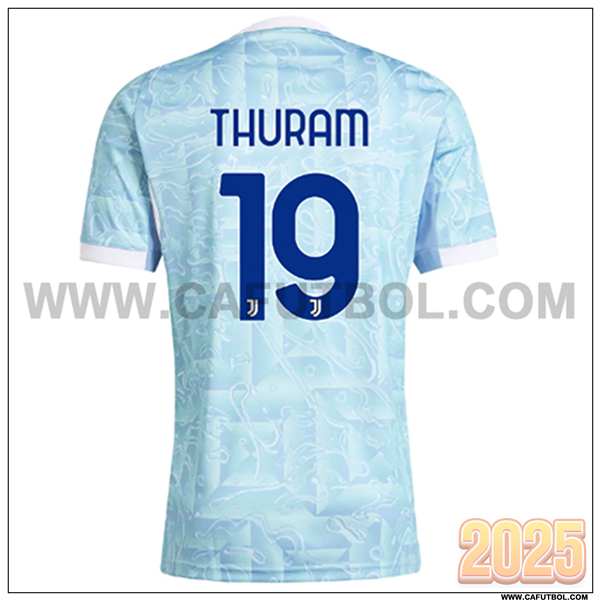 Segunda Camiseta de Juventus THURAM #19 Azul 2025 2026