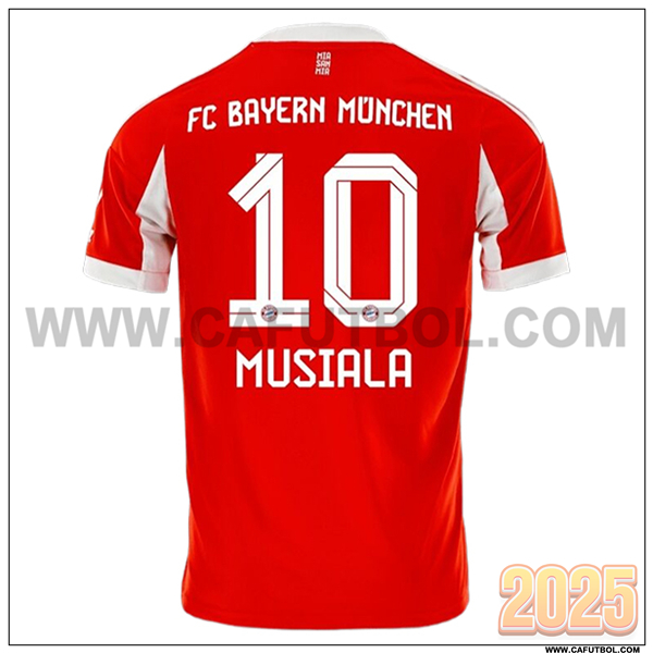 Primera Camiseta de Bayern Munich MUSIALA #10 Rojo 2025 2026