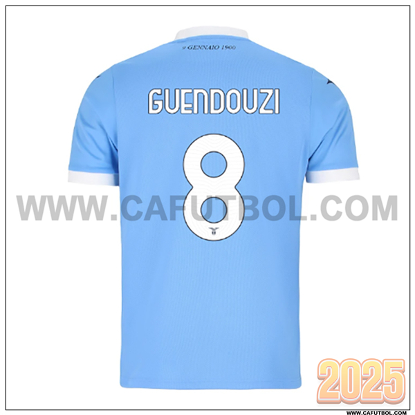 Primera Camiseta de SS Lazio GUENDOUZI #8 Azul Cielo 2025 2026