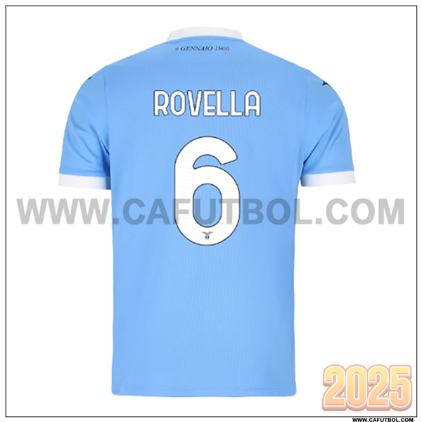 Primera Camiseta de SS Lazio ROVELLA #6 Azul Cielo 2025 2026