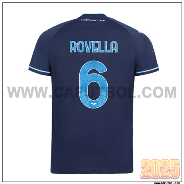 Tercero Camiseta de SS Lazio ROVELLA #6 Azul Marina 2025 2026