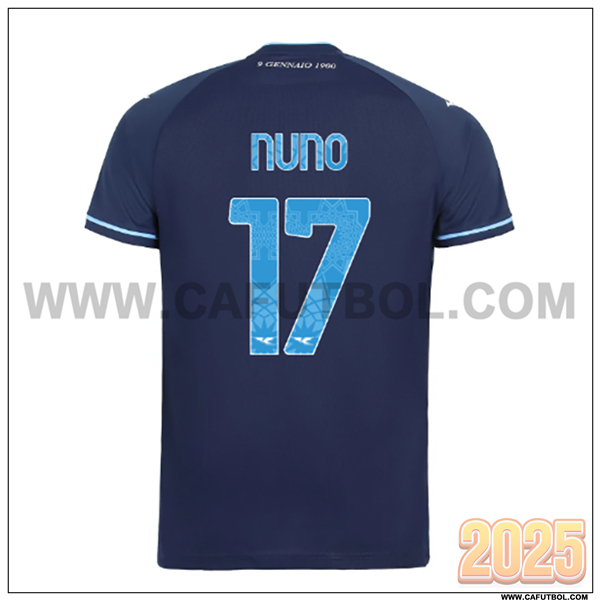 Tercero Camiseta de SS Lazio NUNO #17 Azul Marina 2025 2026