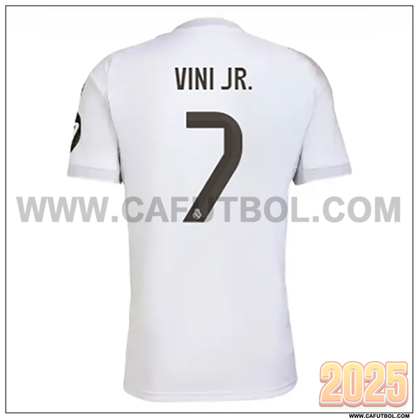Primera Camiseta de Real Madrid VINI JR. #7 Blanco 2025 2026