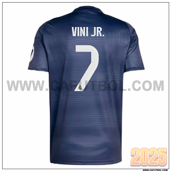 Segunda Camiseta de Real Madrid VINI JR. #7 Azul Marina 2025 2026