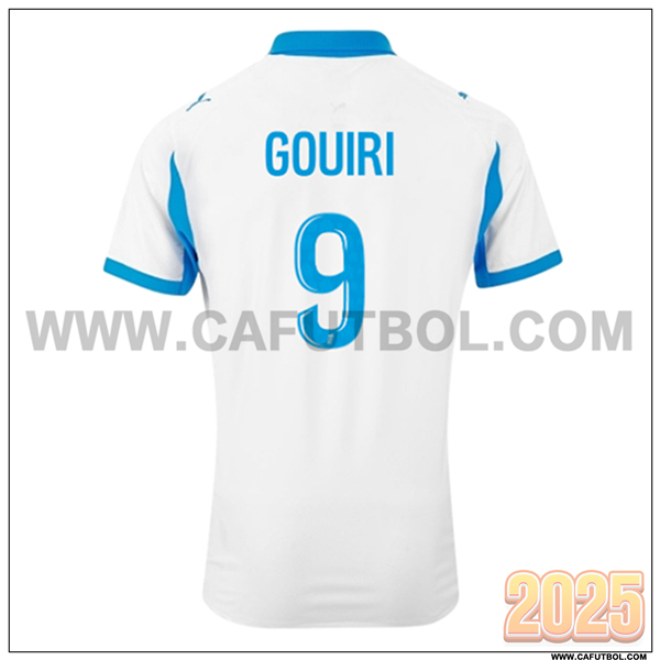 Primera Camiseta de Marsella OM GOUIRI #9 Blanco/Azul Cielo 2025 2026