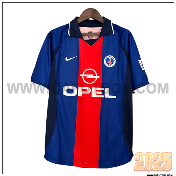 Primera Camiseta de Paris PSG Retro Azul Real 2000/2001
