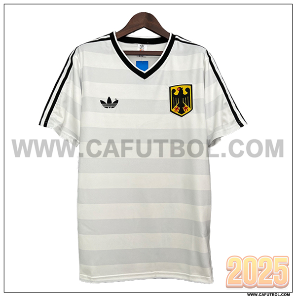 Camiseta de Alemania Retro 1984 Beige