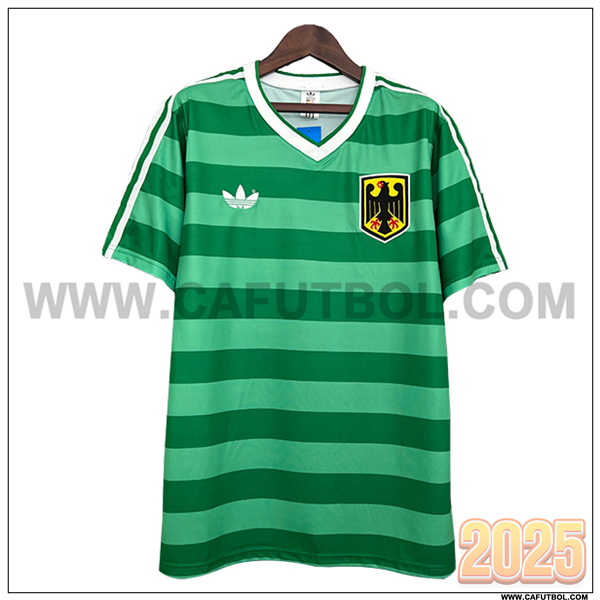 Camiseta de Alemania Retro 1984 Verde