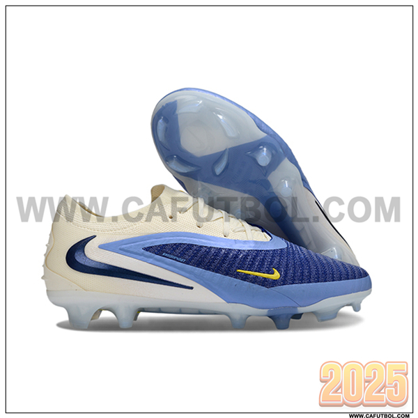 Nike Botas De Fútbol Phantom GX III Elite FG Beige/Azul