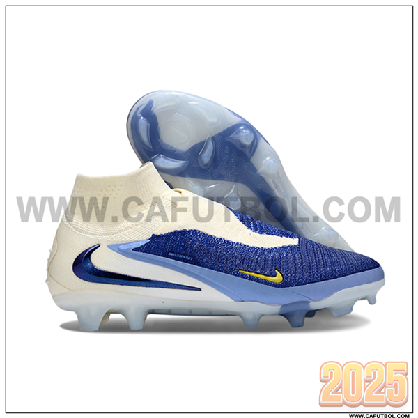 Nike Botas De Fútbol Phantom GX III Elite FG Beige/Azul -02