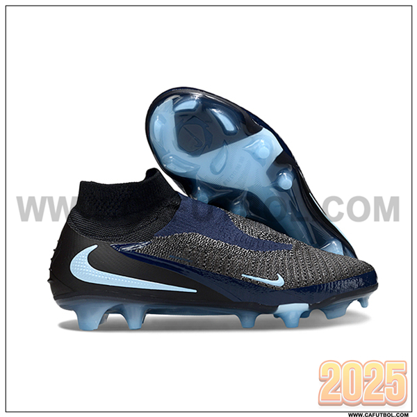 Nike Botas De Fútbol Phantom GX III Elite FG Negro/Azul -02