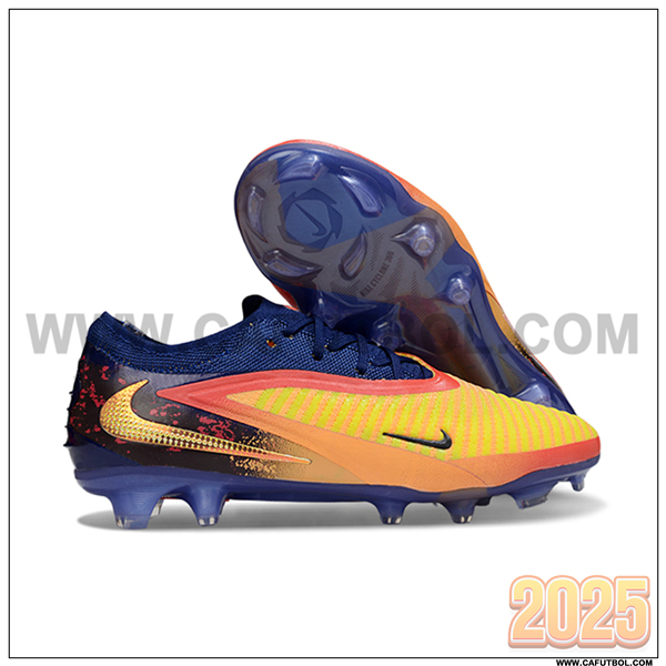 Nike Botas De Fútbol Phantom GX III Elite FG Amarillo/Negro/Azul