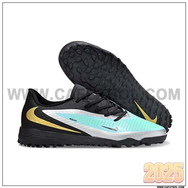 Nike Botas De Fútbol Phantom 6 Low Academy "Erling Haaland" Negro/Verde/Amarillo