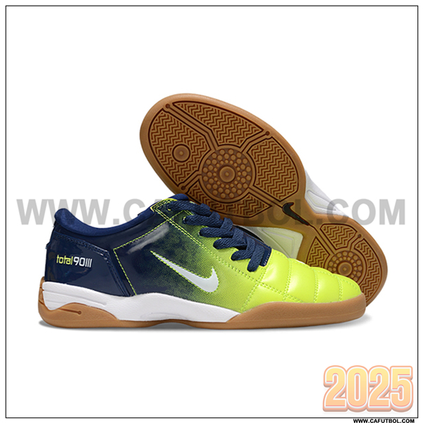 Nike Botas De Fútbol T90 IC Azul/Verde