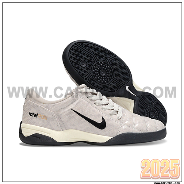 Nike Botas De Fútbol T90 IC Gris/Negro -04
