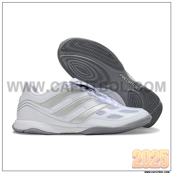 Adidas Botas De Fútbol PREDATOR 25 ELITE IC BOOTS Blanco/Gris