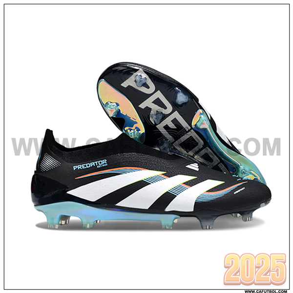 Adidas Botas De Fútbol 25 Predator Elite LL FG Negro/Blanco/Azul