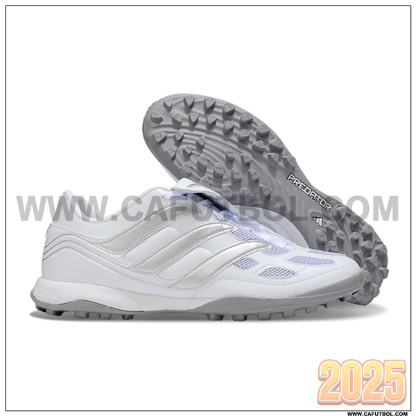 Adidas Botas De Fútbol PREDATOR LEAGUE FT TURF Blanco/Gris