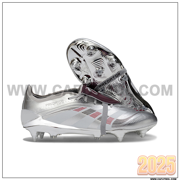 Adidas Botas De Fútbol 25 Predator Elite Tongue SG Gris