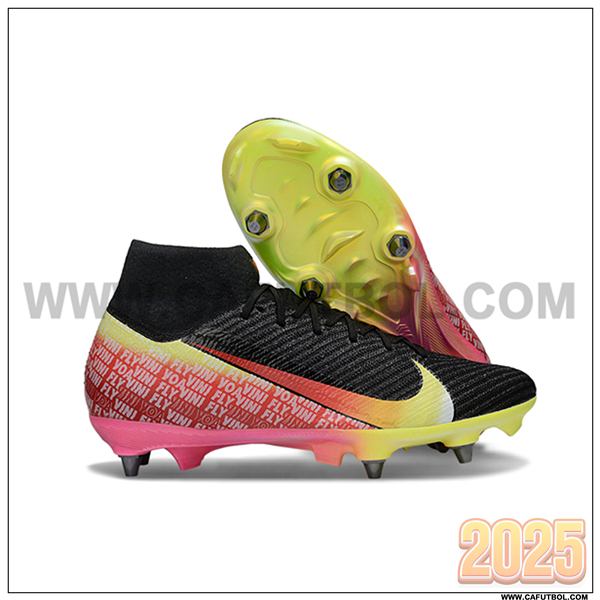 Nike Botas De Fútbol Air Zoom Mercurial Superfly IIX Elite SG Negro/Rojo/Amarillo