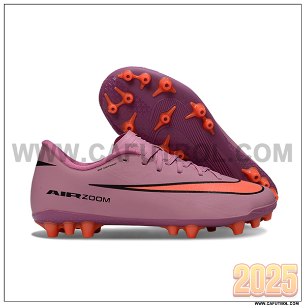 Nike Botas De Fútbol AIR ZOOM MERCURIAL VAPOR XVI ACADEMY X MBAPPE AG Violeta/Naranja