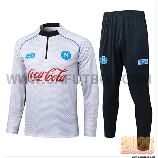 Chandal de Futbol SSC Napoles Gris Claro 2025 2026