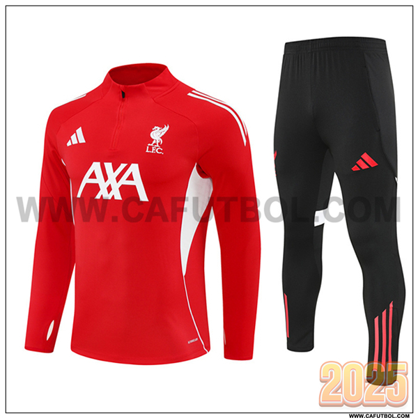 Chandal de Futbol FC Liverpool Rojo/Blanco 2025 2026
