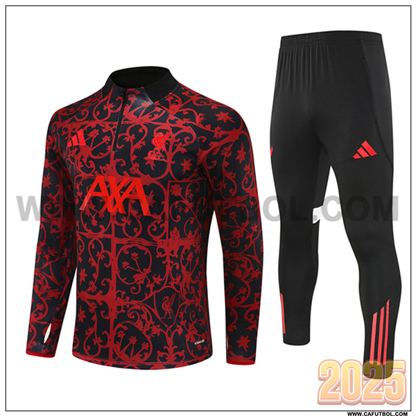 Chandal de Futbol FC Liverpool Rojo/Negro 2025 2026
