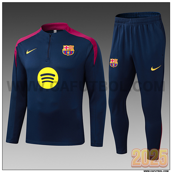 Chandal de Futbol FC Barcelona Ninos azul real 2025 2026