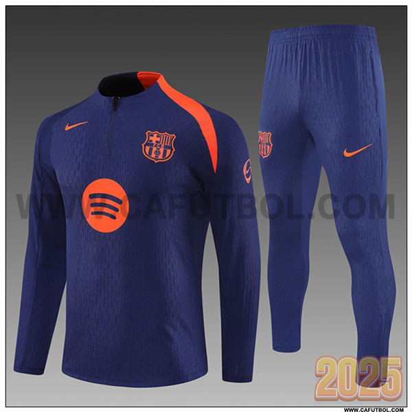 Chandal de Futbol FC Barcelona Ninos Azul/Naranja 2025 2026