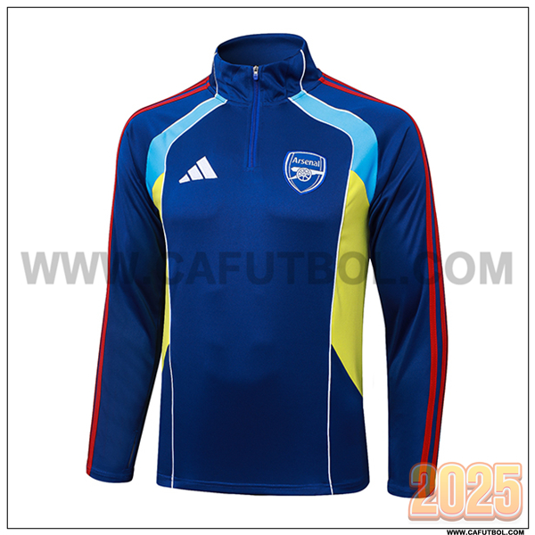 Sudadera De Entrenamiento Arsenal Azul/Amarillo/Rojo 2025 2026