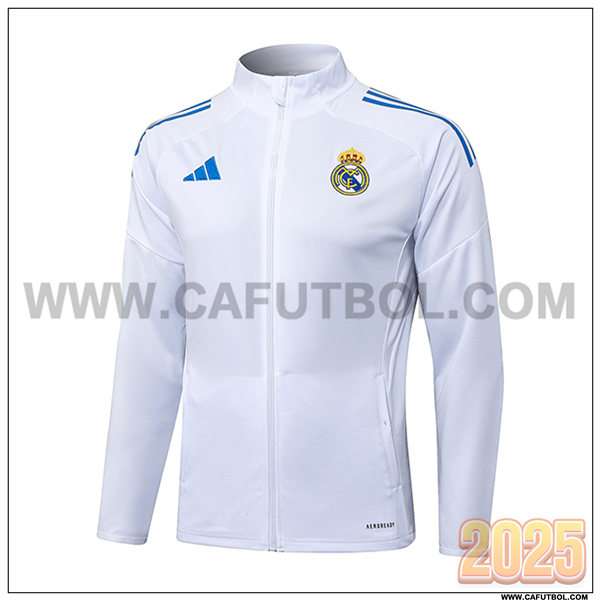 Chaquetas Futbol Real Madrid Blanco 2025 2026