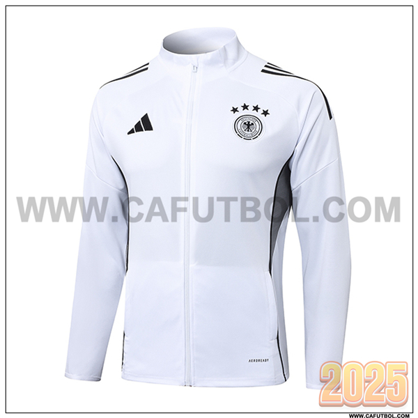 Chaquetas Futbol Alemania Blanco/Gris 2025 2026