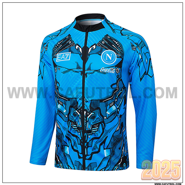 Chaquetas Futbol SSC Napoles Azul/Negro 2025 2026