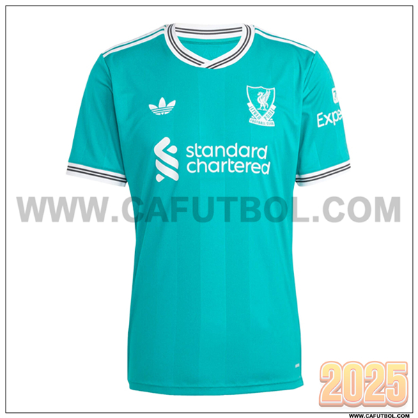 Nuevo Camiseta de FC Liverpool Tercero 2025 2026 Verde
