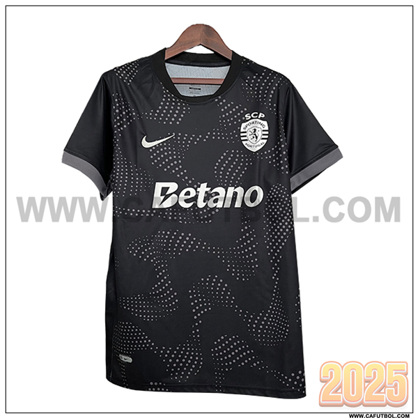Camiseta Futbol Sporting Edicion especial 2025 2026 Negro
