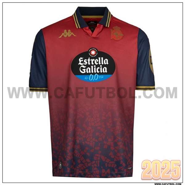 Nuevo Camiseta de Deportivo Segunda 2025 2026 Rojo/Negro