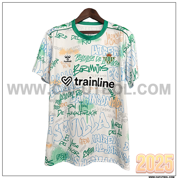 Camiseta Futbol Real Betis Edicion especial 2025 2026 Blanco/Verde