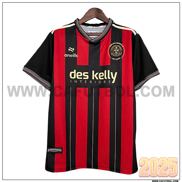 Nuevo Camiseta de Bohemian FC Primera 2025 2026 Rojo/Negro
