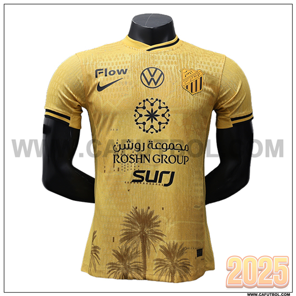 Nuevo Camiseta de Al-Ittihad Tercero 2025 2026 Dorado