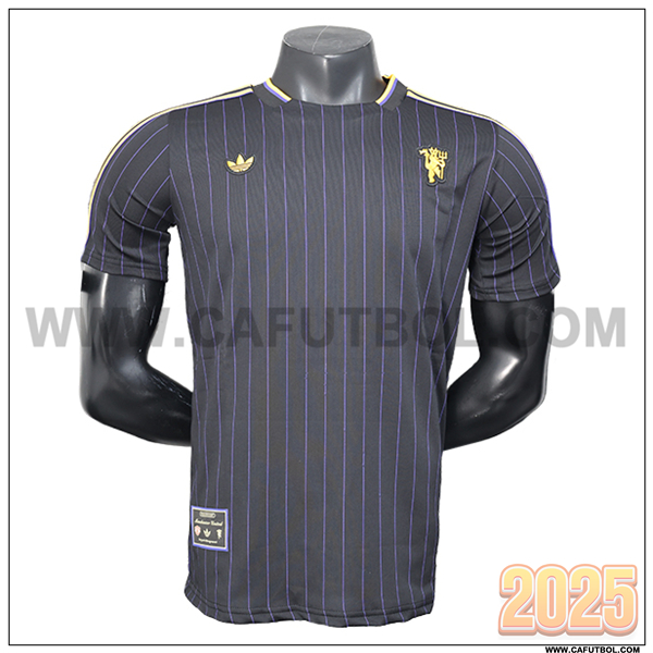 Camiseta Futbol Manchester United Edicion especial 2025 2026 Negro